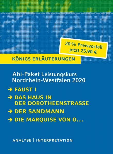 Abitur Deutsch Leistungskurs Nordrhein-Westfalen 2020 - Königs Erläuterungen-Paket.