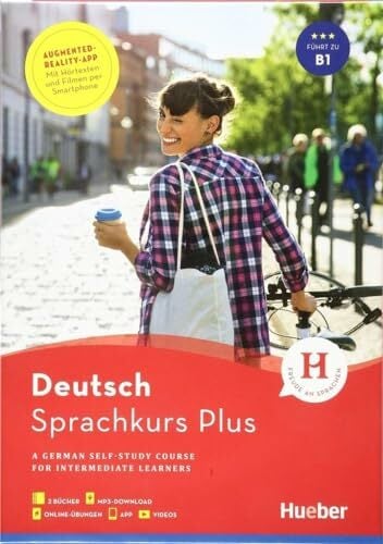 Hueber Sprachkurs Plus Deutsch B1, Englische Ausgabe: A German Self-Study Course for Intermediate Learners / Buch mit Audios und Videos online, App,... Hueber Sprachkurs Plus Deutsch B1, Englische Ausgabe: A German Self-Study Course for Intermediate Learners / Buch mit Audios und Videos online, App, Online-Übungen und Begleitbuch