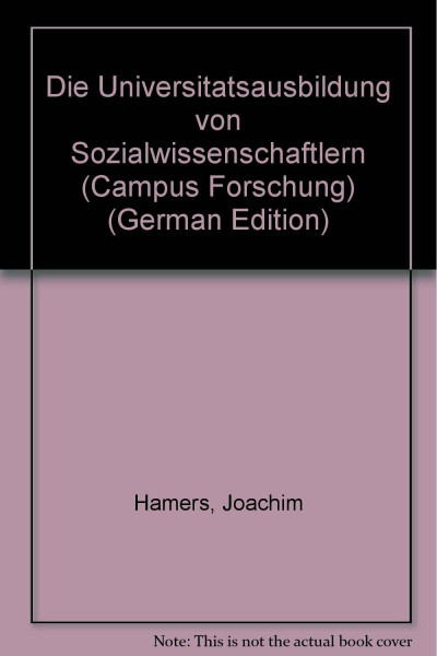 Die Universitätsausbildung von Sozialwissenschaftlern.