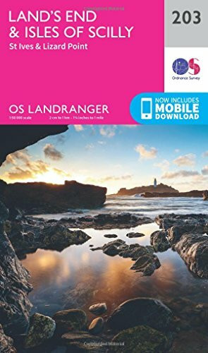 Land's End & Isles of Scilly, St. Ives & Lizard Point 1 : 50 000