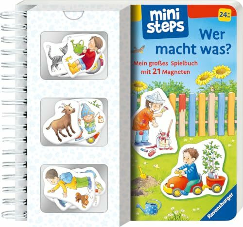 ministeps: Wer macht was?: Mein großes Spielbuch mit 21 Magneten. Ab 24 Monaten