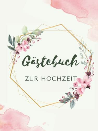 Gästebuch Hochzeit rosa |Gästebuch Hochzeit 80 Seiten für 80 Gäste | Mit Fragen zum Ausfüllen | Hardcover, DIN A4 | Edles, elegantes Gästebuch für die ... kreativ und modern | Hochwertiges Design