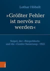 Seipel, der "Bürgerblock" und die "Genfer Sanierung" 1922