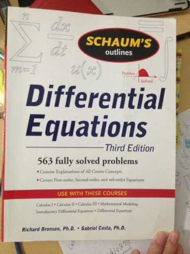 Schaum's Outline of Differential Equations