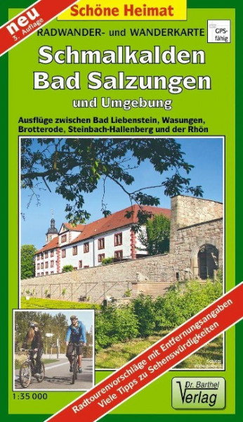 Schmalkalden, Bad Salzungen und Umgebung 1 : 35 000 Radwander- und Wanderkarte