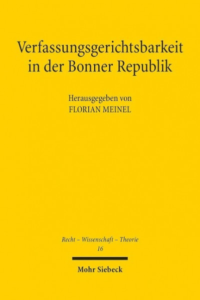 Verfassungsgerichtsbarkeit in der Bonner Republik