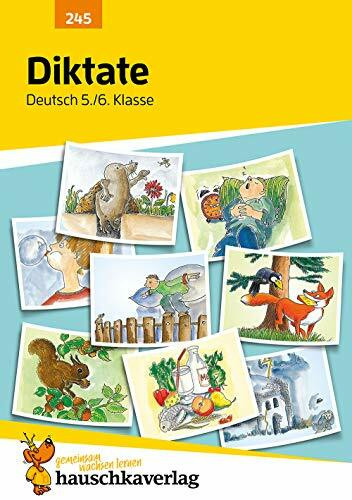 Diktate 5./6. Klasse, A5-Heft: Deutsch: Übungen mit Lösungen für Gymnasium und Realschule - Richtig schreiben, Rechtschreibung üben, Sekundarstufe I