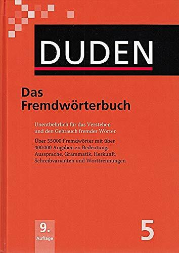 DUDEN 5 - Das Fremdwörterbuch/9783411040599 139x195 mm 1.104 Seiten