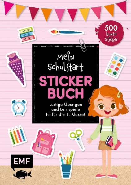 Mein Schulstart Stickerbuch (rosa)