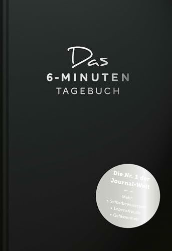 Das 6-Minuten-Tagebuch (schwarz): Das Original