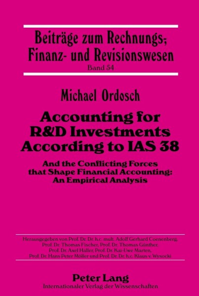 Accounting for R&D Investments According to IAS 38