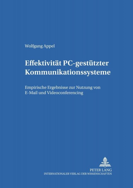 Effektivität PC-gestützter Kommunikationssysteme