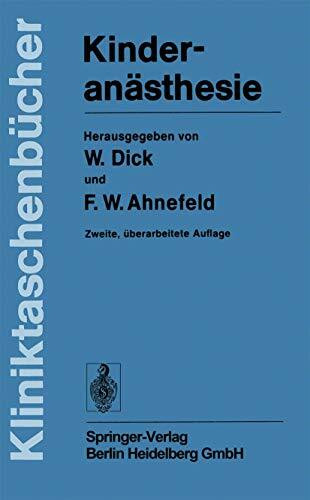 Kinderanästhesie (Kliniktaschenbücher)