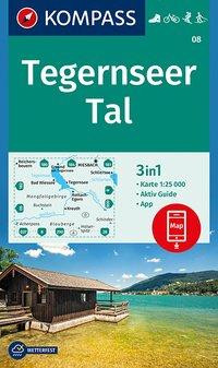 KOMPASS Wanderkarte 08 Tegernseer Tal 1:25.000