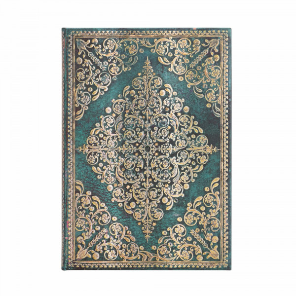 Oceania (Diamond Rosette) Midi Lined Hardcover Journal: Hardcover mit Elastikbandverschluss