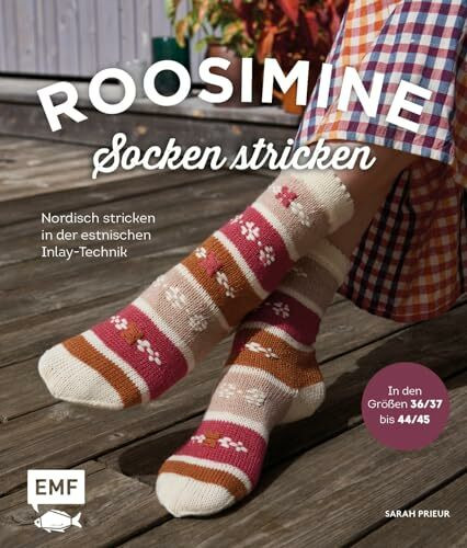 Roosimine-Socken stricken: Nordisch stricken in der estnischen Inlay-Technik in den Größen 36/...