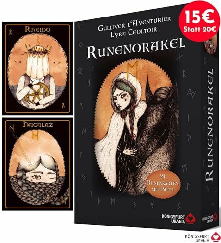 Runenorakel: 24 Runenkarten mit Buch (Runen Orakel Deutsch)