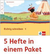 Mein Indianerheft. Richtig schreiben. Arbeitsheft Klasse 1 (5-er Paket)