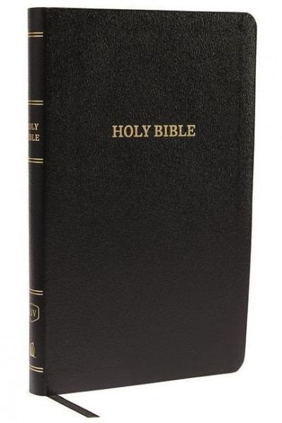 KJV, Thinline Reference Bible, Leather-Look, Black, Red Letter Edition