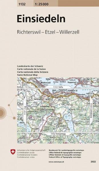Swisstopo 1 : 25 000 Einsiedeln