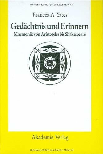 Gedächtnis und Erinnern: Mnemonik von Aristoteles bis Shakespeare