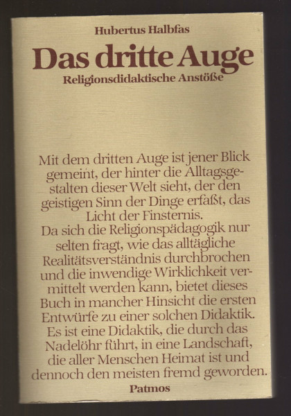 Das dritte Auge: Religionsdidaktische Anstösse