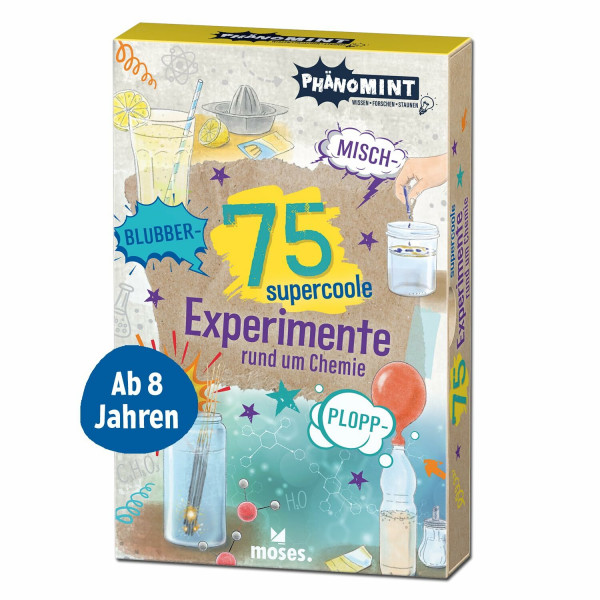 moses. PhänoMINT 75 supercoole Blubber-Zisch-Misch-Plopp-Experimente, Chemie Experimente für Kinder, naturwissenschaftliche Themen leicht erklärt, ... Forscher ab 8 Jahren: Rund um die Chemie