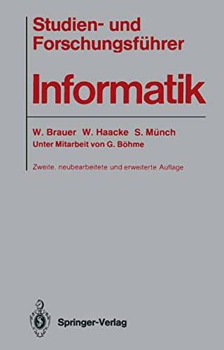 Studien- Und Forschungsf Hrer Informatik (German Edition)