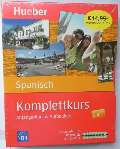 Komplettkurs Spanisch: Anfängerkurs & Aufbaukurs / Paket: 2 Übungsbücher + 8 Audio-CDs