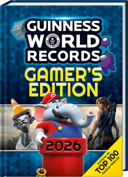 GUINNESS WORLD RECORDS™ Gamer's Edition 2026: Das beliebte Rekorde-Buch für für alle Fans der Videospiele und digitalen Welten, Geschenk für Kinder ab 8 Jahre: Deutschsprachige Ausgabe