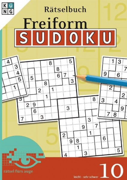 Freiform-Sudoku 10 Rätselbuch