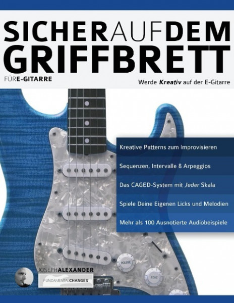 Sicher auf dem Griffbrett fu¿r Gitarre