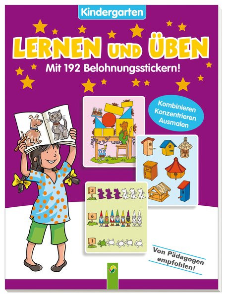 Lernen und Üben Kindergarten Band 2: Mit 192 Belohnungsstickern!
