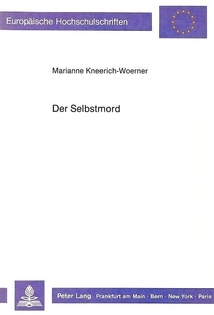 Der Selbstmord - Kneerich-Woerner, Marianne