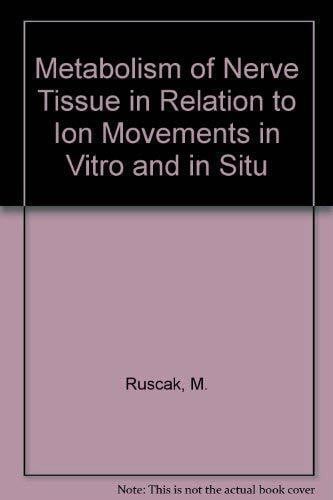 Metabolism of Nerve Tissue in Relation to Ion Movements in Vitro and in Situ