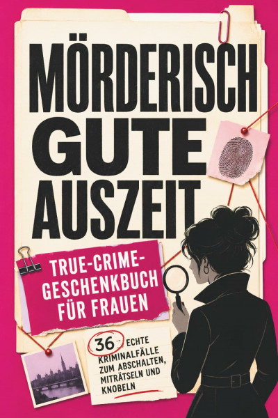 Mörderisch gute Auszeit: True-Crime-Geschenkbuch für Frauen – 36 echte Kriminalfälle zum Abschalten, Miträtseln und Knobeln | Rätselbuch