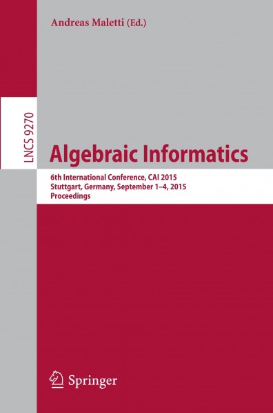 Algebraic Informatics