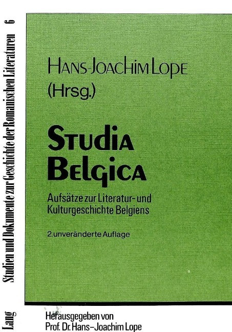 Studia belgica - Lope, Hans-Joachim