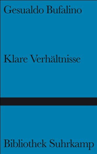 Klare Verhältnisse: Roman (Bibliothek Suhrkamp)