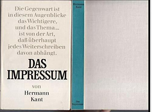 Das Impressum.