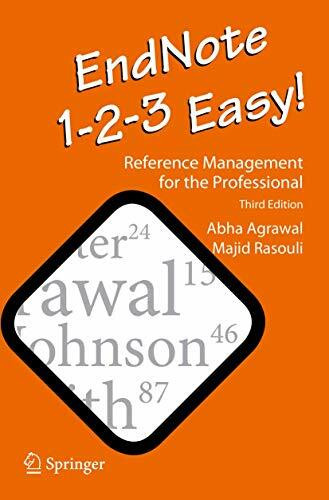 EndNote 1-2-3 Easy!: Reference Management for the Professional