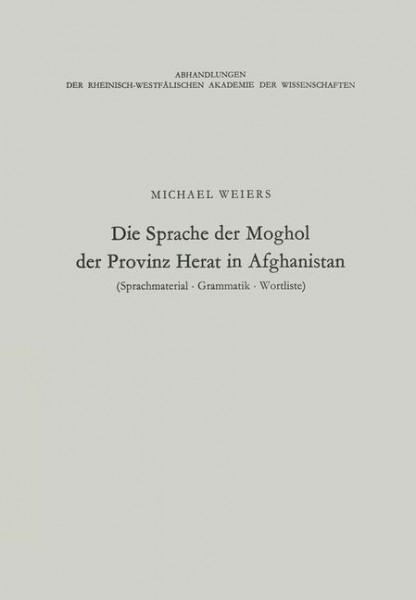 Die Sprache der Moghol der Provinz Herat in Afghanistan