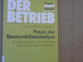 Praxis der Konzernbilanzanalyse: Grundsatzfragen zur Erstellung einer Konzernbilanz