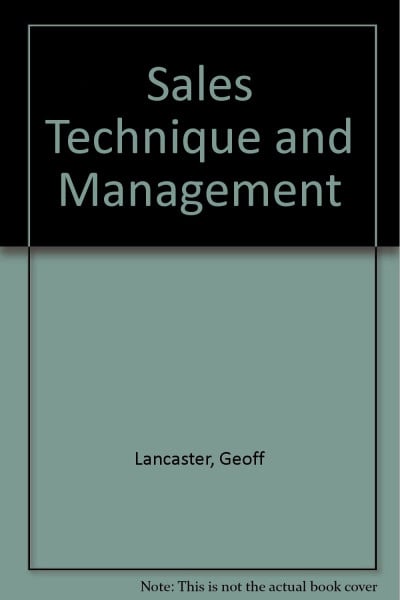 Sales Technique and Management