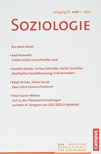 Soziologie 1/2022: Forum der Deutschen Gesellschaft für Soziologie