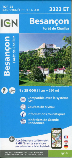 Besançon - Forêt de Chailluz 1:25 000