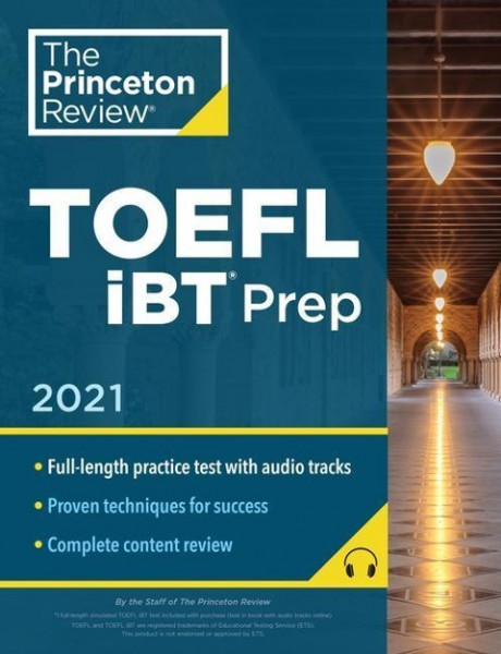 Princeton Review TOEFL iBT Prep with Audio/Listening Tracks, 2021