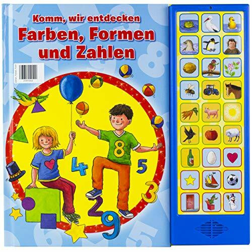 27-Button-Soundbuch - Komm, wir entdecken Farben, Formen und Zahlen - Hardcover-Buch - spielerisch lernen ab 3 Jahren