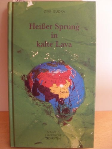 Heisser Sprung in kalte Lava