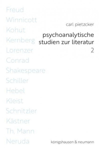 Psychoanalytische Studien zur Literatur 2